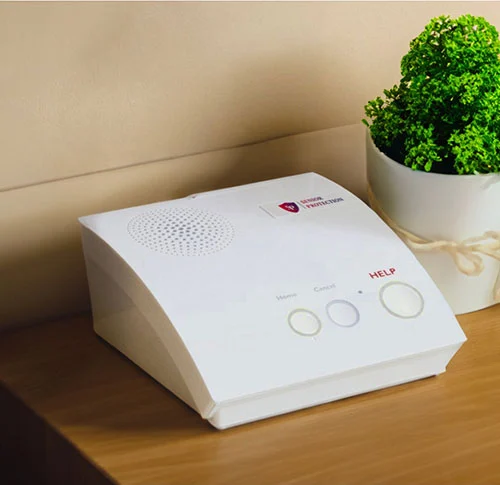 At-home Medical alert landline base unit with emergency response button
